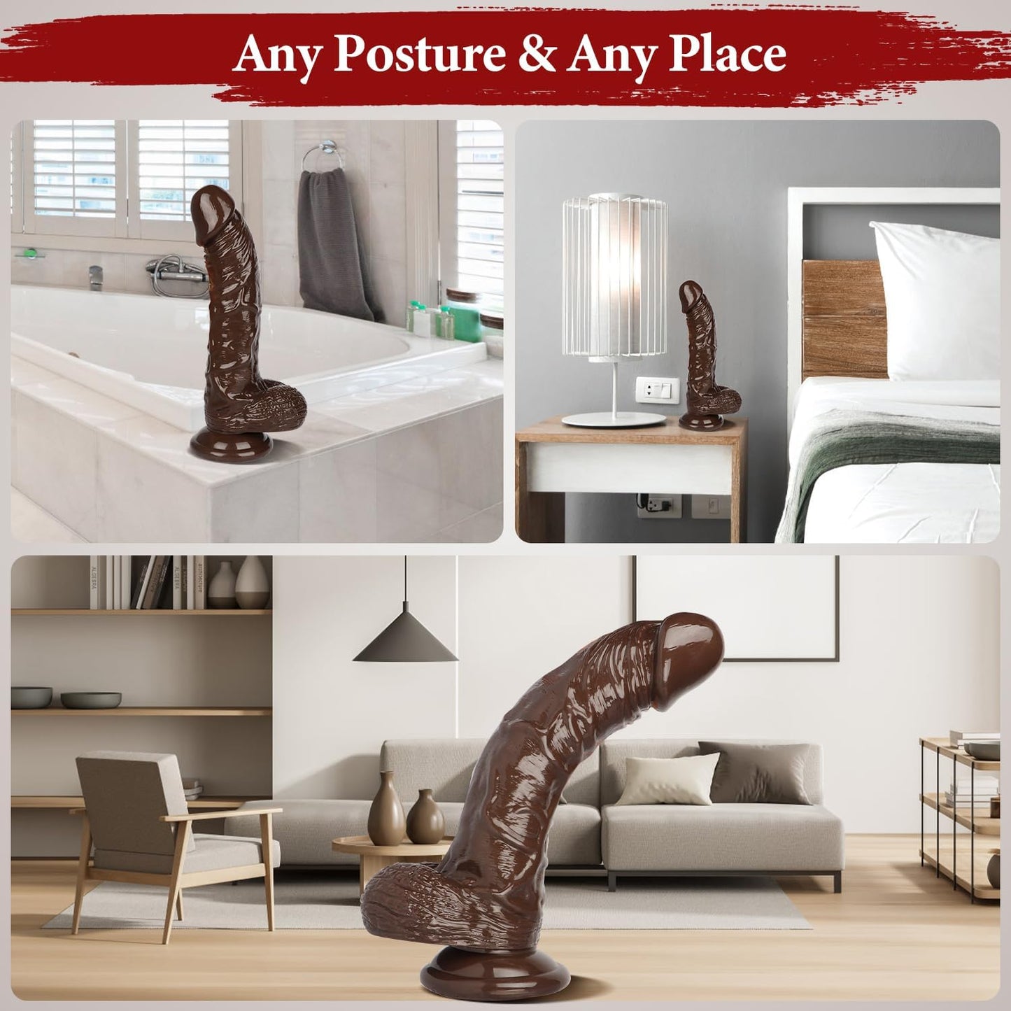 10 Inch Brown Dildo Big Dildos