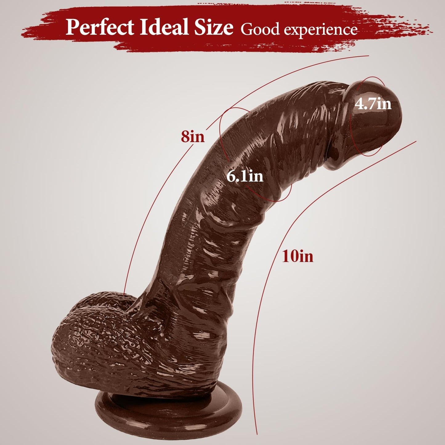 10 Inch Brown Dildo Big Dildos