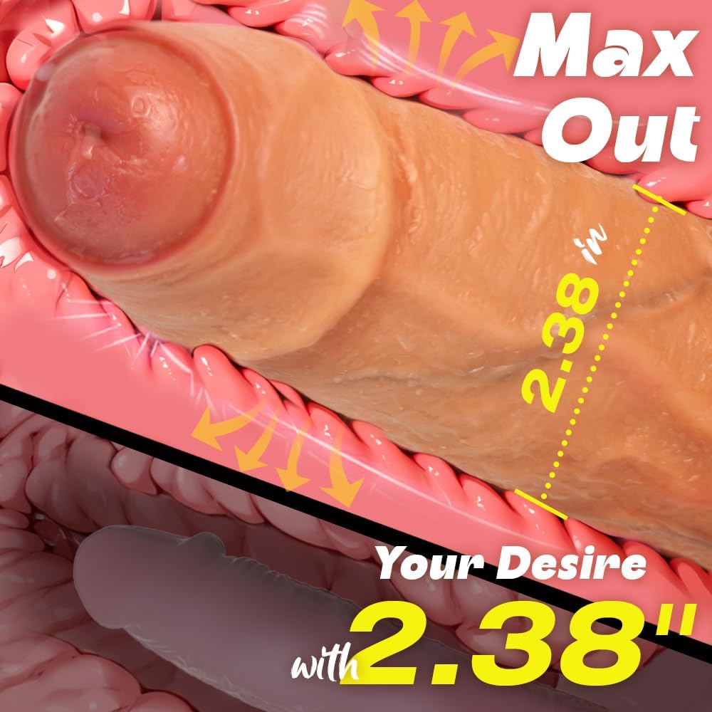 Anatomical silicone dildo product photo