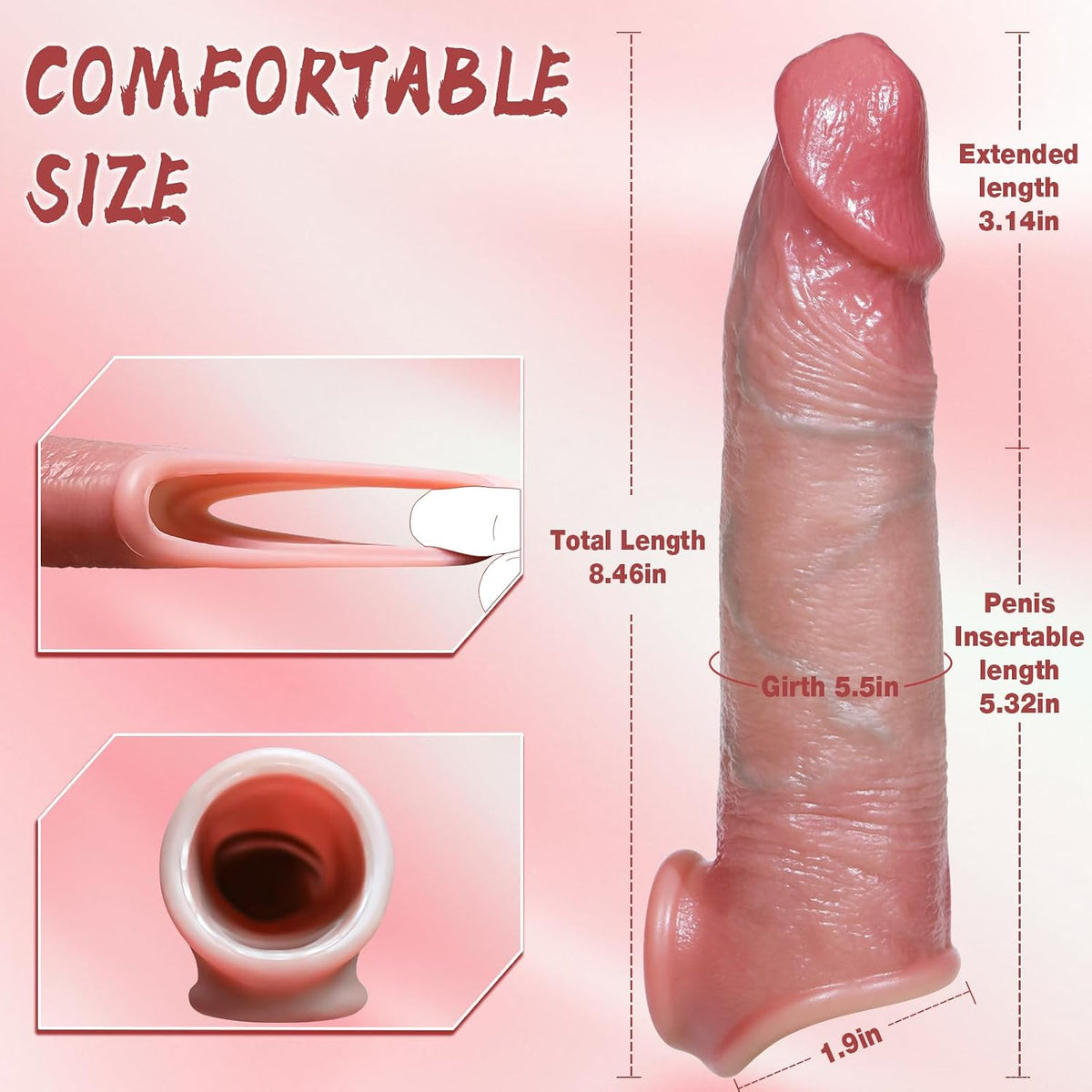Silicone sleeve discreet packaging Extoys